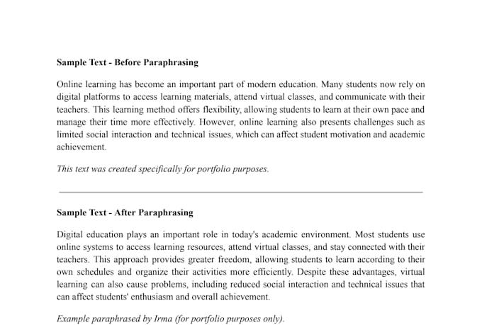 type, paraphrase, and format your documents